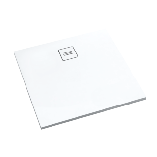 Schedline Brodzik kompozytowy Stabilsound Plus® Protos Smooth White 80x80x3,5 cm, kwadratowy, Gwarancja 15 lat